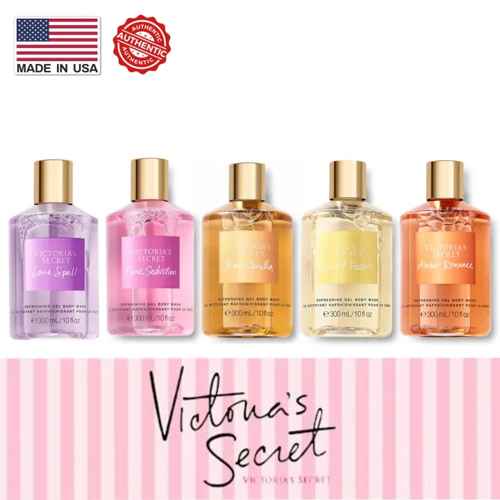 Authentic VICTORIA'S SECRET Refreshing Gel Body Wash | Bare Vanilla | Love  Spell | Pure Seduction | Velvet Petals | Coconut Passion | Amber Romance |  Lazada PH