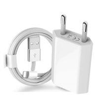 EU Plug USB Charger Cable for iPhone 8 7 6S 14 Plus 11 12 13 14 Pro X XR XS Max SE 5S Fast Charging Cord for Apple Charger Cable