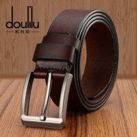 Leather doulilu เข็มขัดผู้ชาย ผลิตภัณฑ์ที่จดสิทธิบัตรของแท้ รุ่น BR012