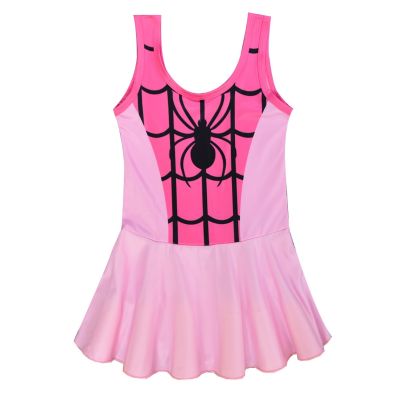 卐 Kids Swimwear for Girls Cartoon Disney Marvel Spider Man One pieces Swimming Baby Girls Swimsuit Cute Girls Swimwear Bikini