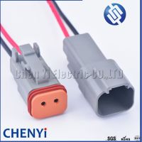 hot☒♀  Deutsch series 2 Pin male female DT06-2S DT04-2P Automotive Electrical Wire Harness pigtail Plug