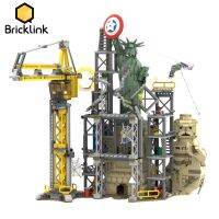 Bricklink MOC ซูเปอร์ฮีโร่ฉากภาพยนตร์คนแมงมุมไม่มีทางกลับบ้าน-อนุสาวรีย์เทพีเสรีภาพการต่อสู้ครั้งสุดท้ายบล็อกตัวต่อของขวัญของเล่นเด็ก