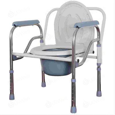 เก้าอี้นั่งถ่าย แสตนเลส สุขภัณฑ์เคลื่อนที่ สุขาคนป่วย ส้วมผู้ป่วย ส้วมคนแก่ ส้วมเคลือนที่  เก้าอี้ห้องน้ำ Chair รับน้ำหนั หญิงตั้งครรภ์ เก้าอี้ขับถ่าย แบบพับได้ เก้าอี้นั่งถ่าย ผู้สูงอายุ พับได้ แสตนเลสปรับความสูงได้ เก้าอี้ส้วม