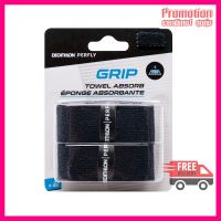 BADMINTON TOWEL GRIP x 2 BLACK