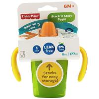 แก้วหัดดื่ม ถ้วยหัดดื่ม FISHER PRICE รุ่น Stack &amp; Store Sippy ขนาด 6 oz