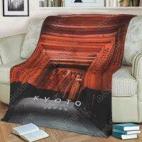 (Multi size available in stock)  Fushimi Inari Kyoto Blanket Flannel Throw Blanket Personalized Photo Fleece Blankets for Sofa Gift DIY Home Decor Dropshipping  (Free personalized design available)