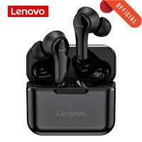 Lenovo QT82 Ture หูฟังเอียบัดไร้สายบลูทูธควบคุมแบบสัมผัสหูฟังสเตอริโอ HD พูดคุยพร้อมไมโครโฟนหูฟังไร้สาย QT82 1 1 1 1 1 1