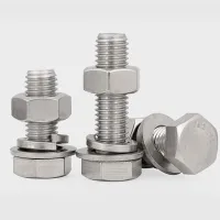 304 Stainless Steel Hex Bolt Screw and Nut Combination Set Lengthening Screw M5 M6