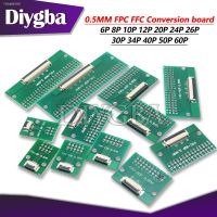 ♞◈✚ FPC FFC 0.5MM Pitch Conversion board DIY PCB board 6P 8P 10P 12P 20P 24P 26P 30P 34P 40P 50P 60P connector For Cable transfer