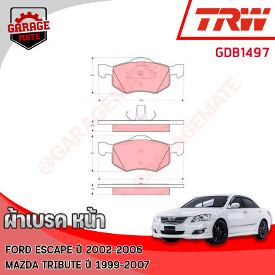 TRW ผ้าเบรคหน้า MAZDA TRIBUTE 2.0L,2.3L,3.0L 2000-2007