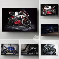 Wall Art สีดำรถจักรยานยนต์ภาพวาดผ้าใบ Suzuki GSX-S1000ภาพ Superbike HD พิมพ์โปสเตอร์สำหรับห้องนั่งเล่น Home Decor