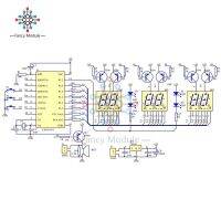 C51 Diymore At89c2051 6บิตนาฬิกาอิเล็กทรอนิกแบบดิจิตัลชุดอิเล็กทรอนิกส์ส่วนประกอบผลิตภัณฑ์อิเล็กทรอนิก