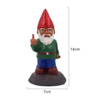 B Resin Naughty Garden Gnome Garden Statue Christmas Christmas Hogard Resin New Gnome Dress Up Decoration Garden Gnome Resin U6M4