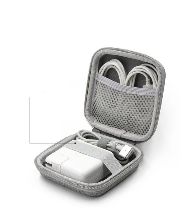 กระเป๋าใส่อุปกรณ์อิเล็กทรอนิกส์สำหรับเดินทางแบบพกพาสำหรับโน้ตบุ๊คแล็ปท็อปกล่องจัดเก็บ-macbook-air-pro-อะแดปเตอร์ชาร์จในรถยนต์ซงเฉิง