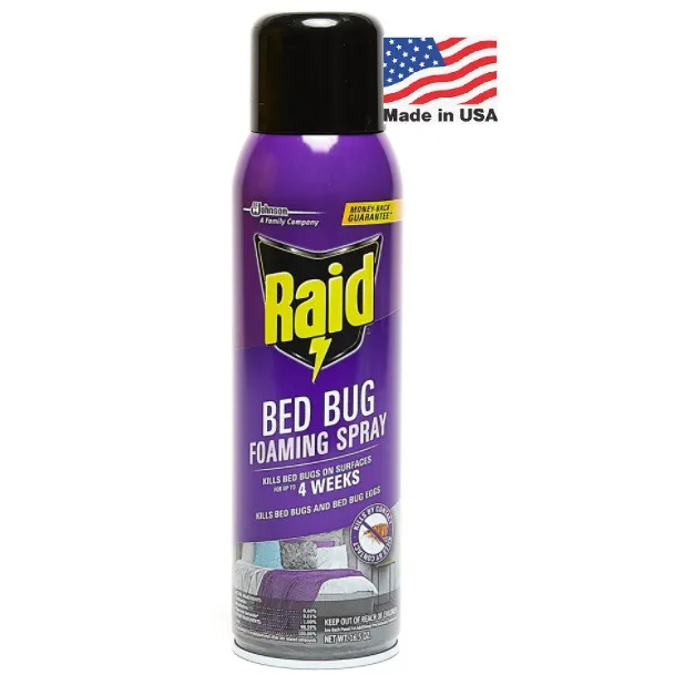 Raid Bed Bug Killer Foaming Spray 16.5oz (not Baygon) durable Lazada PH