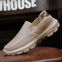 HOT11★Slip-On Men Loafers ฤดูใบไม้ผลิใหม่รองเท้าผู้ชาย Breathable ผู้ชายรองเท้าสบายๆลื่นรองเท้า Loafers ขนาดใหญ่ขนาด45 Chaussure Homme