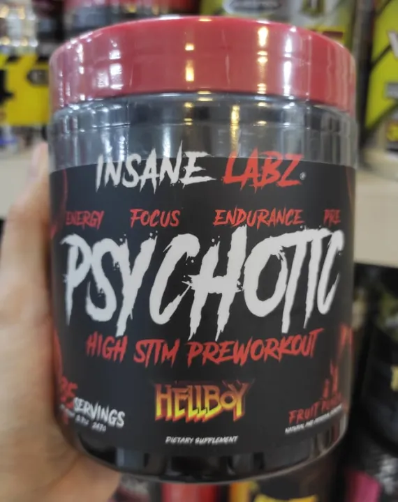 Insane Labz Psychotic High Stim Preworkout Hellboy Fruit Punch 35