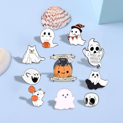 【CW】 Punk Enamel Pins Pumpkin Brooch Lapel Pin Badges Kids Jewelry Accessories