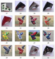 Free Shipping Golf Blade Putter Cover Semicircle Center Shaft Square Side Shaft Club Head Cap Golf Head Cover