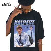 Street shirtJim Halpert เสื้อยืดผู้ชายผู้หญิง100% Cotton แขนสั้น Tee Top US Office Office Retro 90s Vintage ตลกบุรุษเสื้อผ้า