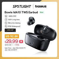 Baseus Bowie MA10 ANC หูฟัง5.3บลูทูธ140ชมตัดเสียงรบกวนหูฟังไร้สายหูฟังกีฬากันน้ำ