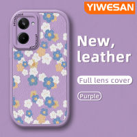 YIWESAN เคสสำหรับ Realme 10 Pro 5G Realme 10 Pro Plus,เคสโทรศัพท์หนังซิลิโคนนิ่มลายดอกไม้น่ารักใหม่คลุมเลนส์แบบเต็มเคสป้องกันกล้องเคสฝาหลังอ่อนนุ่มกันกระแทก