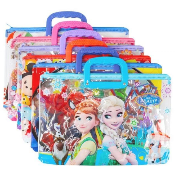 Character zippered plastic envelope with handle lazada ph