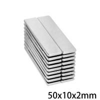 5 100PCS 50x10x2 Strong Rare Earth Magnet Thickness 2mm Block Rectangular Neodymium Magnets 50x10x2mm Strip Magnetic 50x10x2
