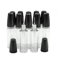 【YF】﹊✽  5Pcs 10ML 15ML 20ML 30ML PET Vial With Thin Needle Dropper Bottle oil Accessories Jar