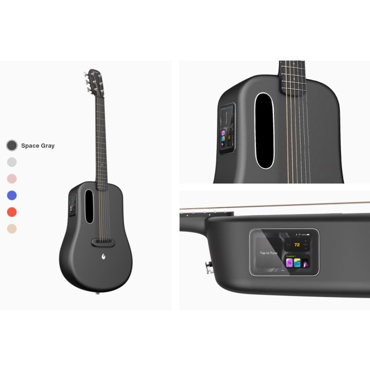 lava-me-3-กีตาร์โปร่งไฟฟ้า-36-นิ้ว-และ-38-นิ้ว-smartguitar-ตัวเลือก-ideal-bag-และ-space-bag