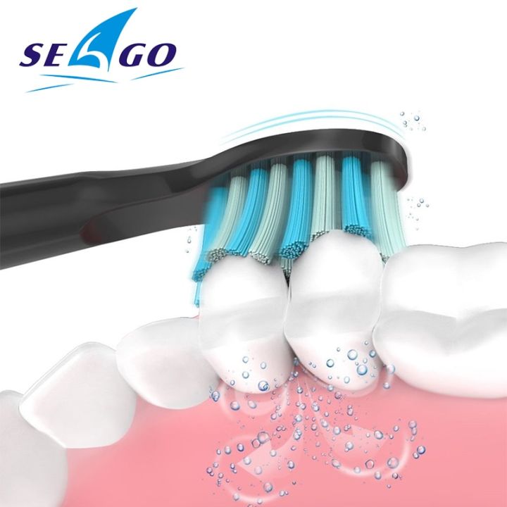 หัวแปรงสีฟันไฟฟ้าของ-seago-แปรงเปลี่ยนหัวได้ขนแปรงดูปองท์เหมาะสำหรับอุปกรณ์เสริมแปรงสีฟัน-gratis-ongkir