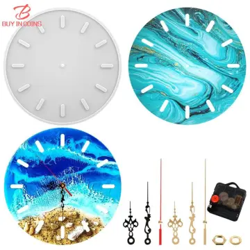 MAXG Watch Shaped DIY Home Decoration Handmade Craft Crystal Glue Clock  Resin Mould Casting Mold Silicone Mold
