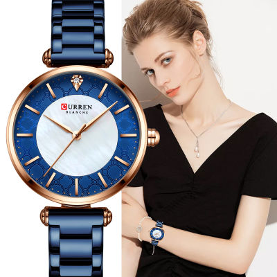 Women Watches CURREN Top nd Luxury Japan Quartz Movement Stainless Steel Waterproof Wristwatches relogio feminino