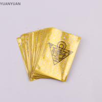 YUANYUAN001 50ชิ้น (1แพ็ค) Yu-Gi-Oh! ซองใส่บัตรเกมกระดานอนิเมะคอสเพลย์ปริศนาแห่งสหัสวรรษ