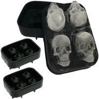 3D Skull Ice Ball Cube ซิลิโคนแม่พิมพ์อีพ็อกซี่เรซิ่นแม่พิมพ์สำหรับ Charms ซีเมนต์ช็อกโกแลตจี้เครื่องประดับทำอุปกรณ์เสริม