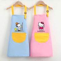 【Baixiang Flower City】    ☈﹉✺ Children Apron Custom Logo Art Painting Garment Home Waterproof Kindergarten Lettering Protective Clothing For Dinner