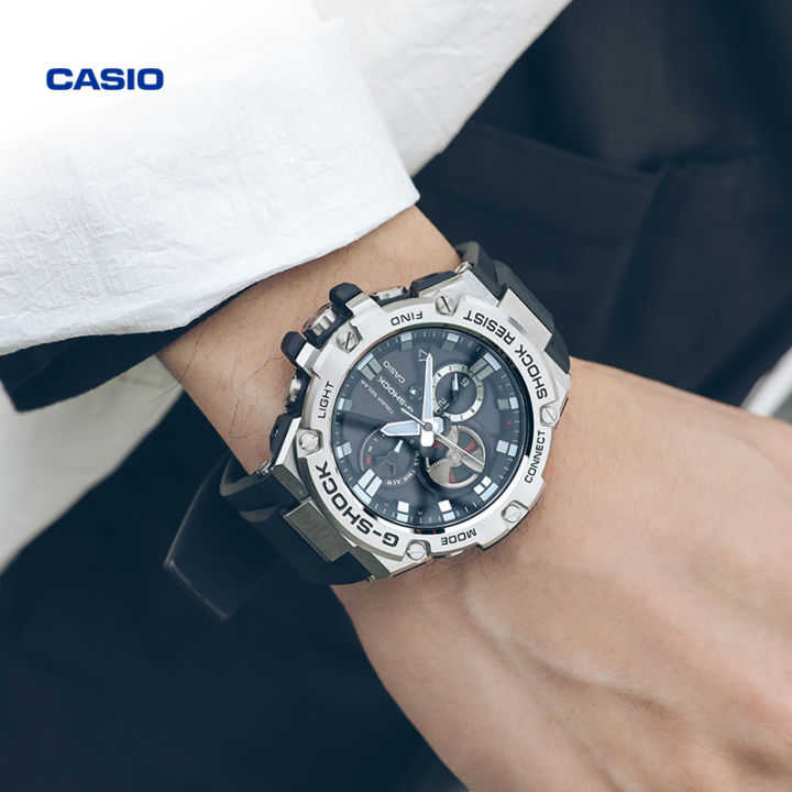 แท้-100-สินค้าพร้อมจัดส่งในประเทศไทย-casio-g-shock-gst-b100-casio-นาฬิกา-ชาย-watch