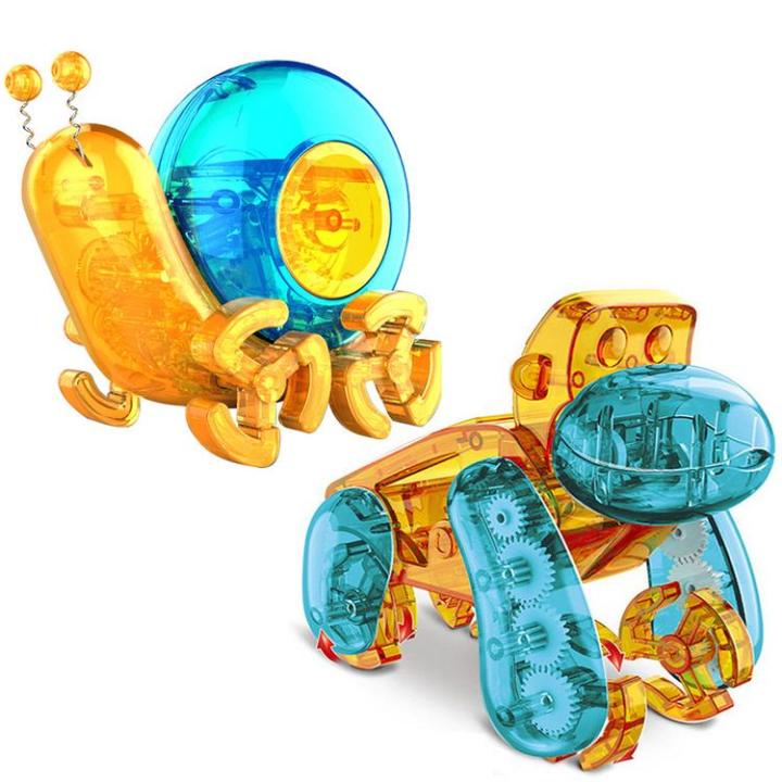 solar-robot-kits-for-kids-self-install-solar-snail-orangutan-robot-toy-technology-production-invention-experiment-solar-energy-intelligence-educational-toy-tech-kit-for-boysrandom-color-value