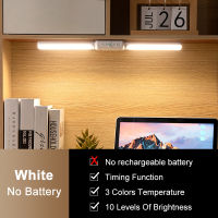 Rotating Double Head LED Desk Lamp Hanging Magnetic Night Light 4500mAh 3 Color Temperature Adjustable Brightness Table Lights