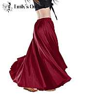 hot【DT】 Skirt Belly Costume Gypsy Skirts Dancer Practice Wear 12 Color Assorted