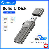 ORICO USB 3.0แฟลช1T, Memory Stick 512GB 520เมกะไบต์/วินาที Thumb พร้อมพวงกุญแจ USB แฟลชไดรฟ์โลหะ USB ไดรฟ์ข้อมูลจัดเก็บข้อมูลใช้งานร่วมกับคอมพิวเตอร์/แล็ปท็อป