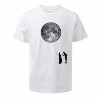 Give You The Moon Couple Mens Summer Couple Tshirt 100% Cotton Round Neck Short-sleeved T-shirt Fashion Streetwear Tops Tees  CBVI