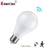 Erenigh LED Night Light E27 220V AC Radar Motion Sensor Bulb 10W 15W 20W Smart Light Lamp For Garden Toilet Hallway Lighting Night Lights