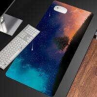 ป่าที่สวยงามภูมิทัศน์แล็ปท็อปเกมคอนโซล Mousepad การเล่นเกม Mousepad ขนาดใหญ่ Lockside Keyboard 90x40 ซม Deak Mat สำหรับ Anime CSGO LOL