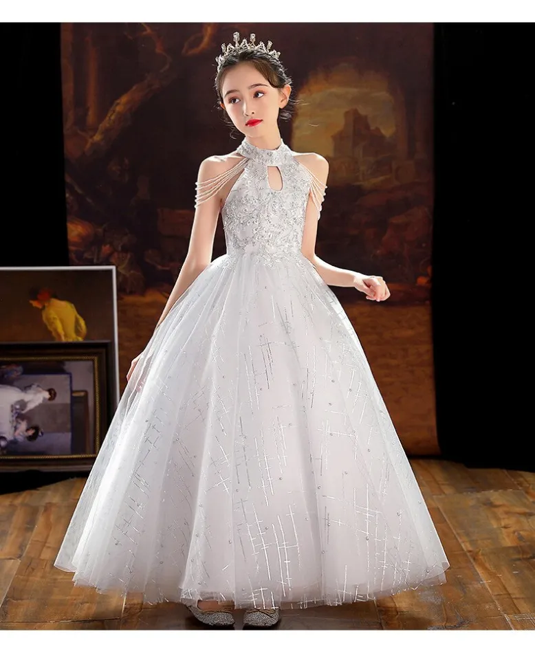 4-15 years old Beautiful formal dress Layers Puffy Flower Girl Dress for  Wedding Kids Pageant