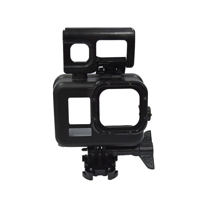 เคสสำหรับ-gopro-8กระเป๋ากล้องกันน้ำฝาครอบดำน้ำเคสห่อหุ้มกล่องดำใต้น้ำสำหรับ-go-pro-ฮีโร่8สีดำอุปกรณ์เสริมใหม่