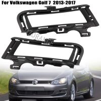 ฝาครอบหมอกไฟลูกกรงสำหรับ VW Golf 7 A7 MK7 2013 2014 2015 2016 2017หน้าไฟตัดหมอกขายึดสีดำอุปกรณ์เสริมรถยนต์ไฟหน้า