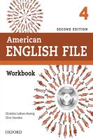 Bundanjai (หนังสือเรียนภาษาอังกฤษ Oxford) American English File 2nd ED 4 Workbook iChecker (P)