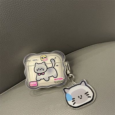 Cute Cartoon Cat TPU Case For Apple Airpods 1 2 3 Earphone Coque Soft Wave Silicone Funda For Airpods Pro 2nd Cover Earpods Case