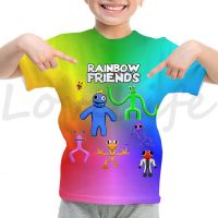 Rainbow Friends 3D T-shirt Cartoon Tee Kids Clothes Boys Girls Cartoon T Shirts Anime Cool Tshirt Children Short Sleeve Camiseta